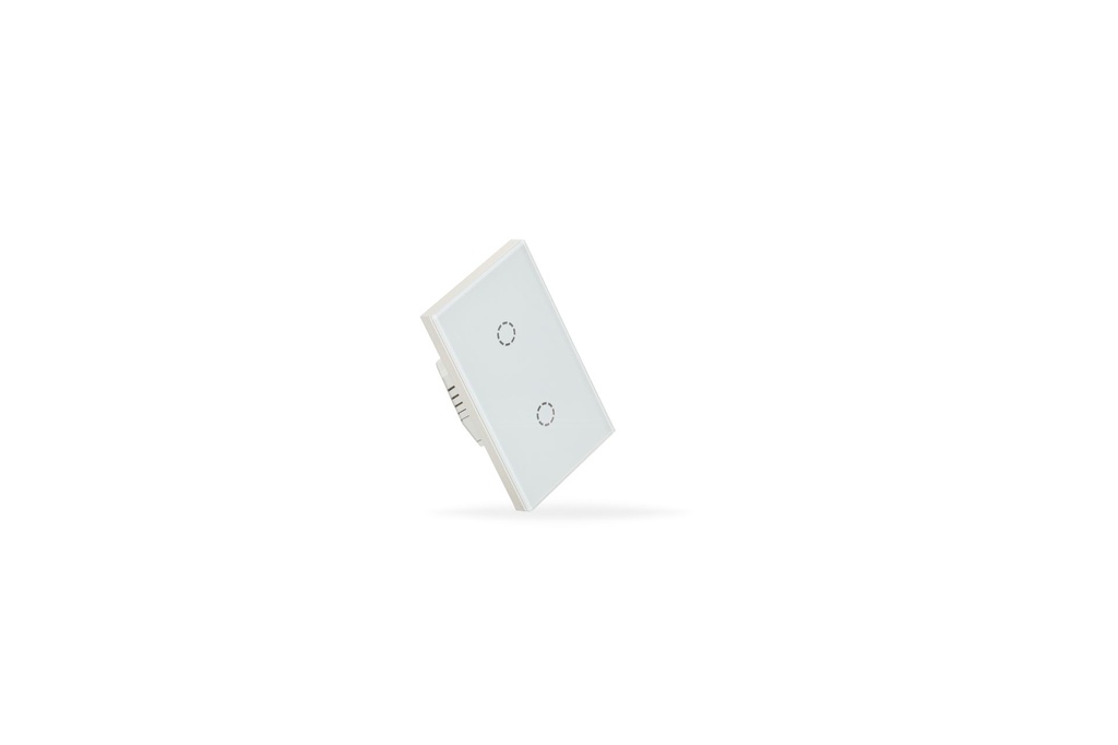 WS-2-WH Glass Wall Switch