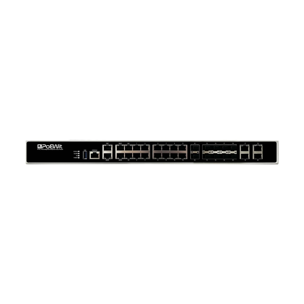 R-10 Preconfigured Enterprise Router / Fortinet Firewall | PoEWit Live