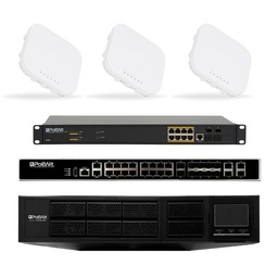 [U-22 + R-10 + NS-8B + 3x WAP-1] Commercial Networking Bundle (Wi-Fi 6)
